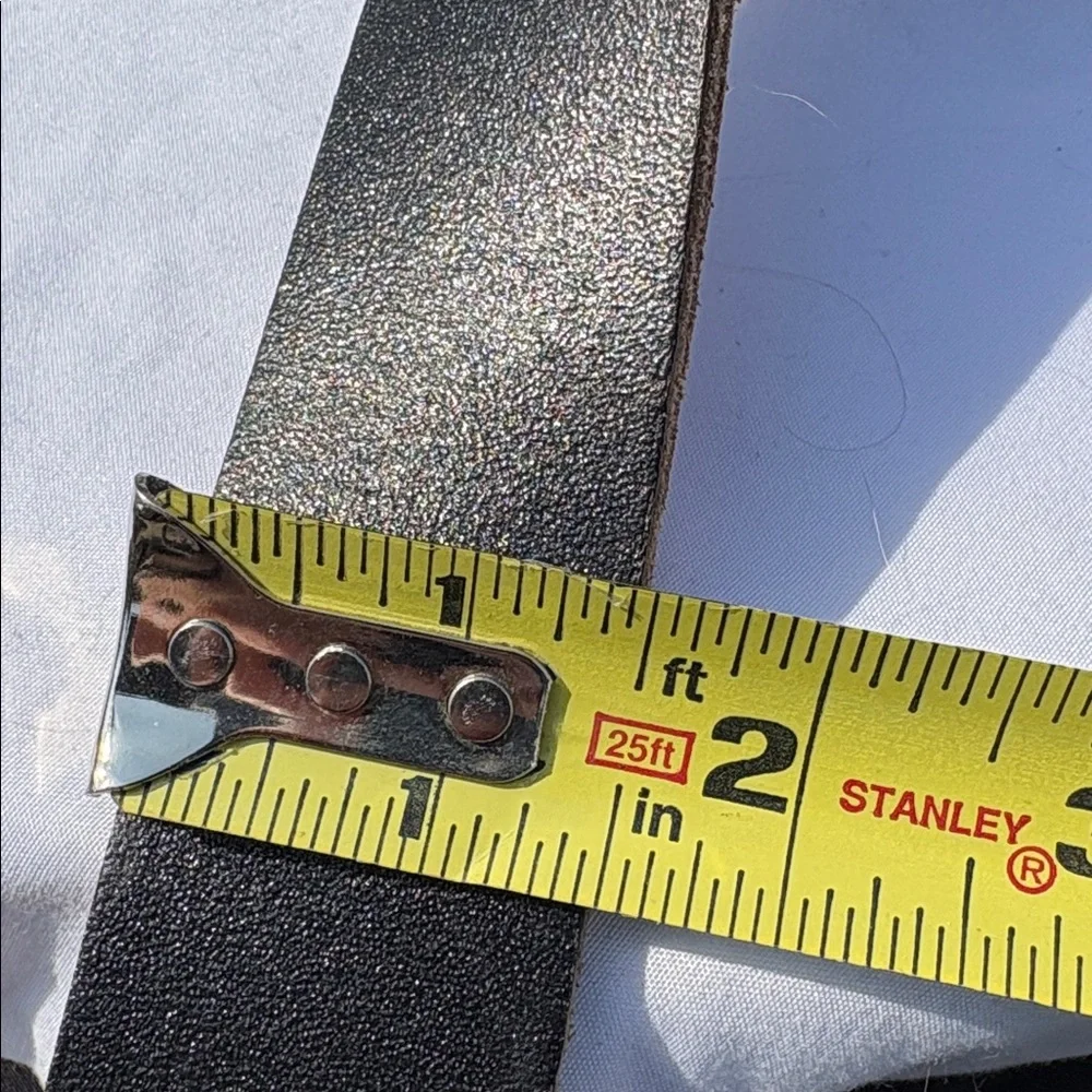 Levi’s Black Raw-edge Leather Belt Size 41-47”